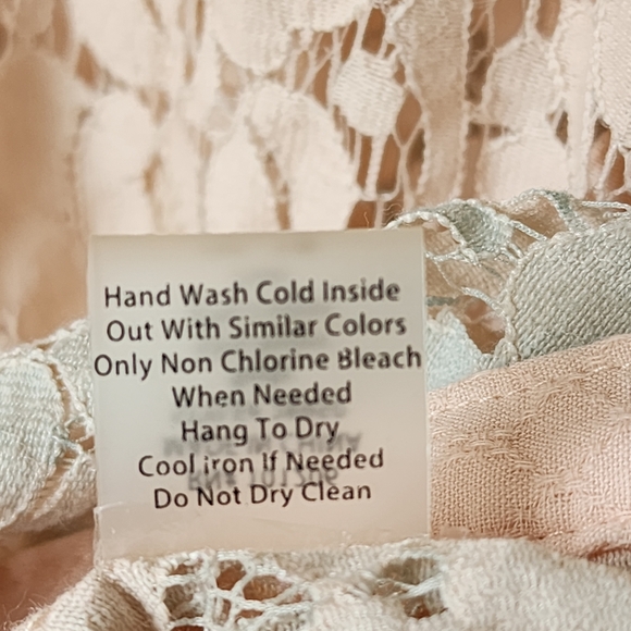 Soft Surroundings Aurelie Dip Dye Eyelet Ombre Lace Button Down Tunic Size Large - Picture 9 of 16